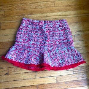 Tweed mini skirt
